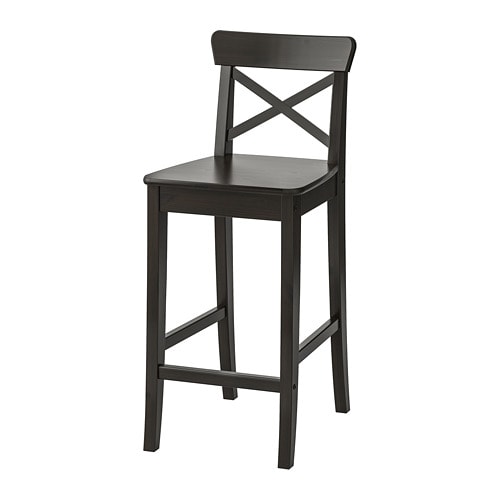 IKEA INGOLF bar stool with backrest Model Image