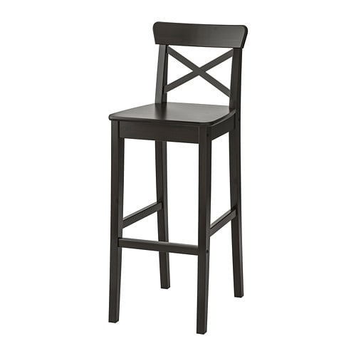 IKEA INGOLF bar stool with backrest Model Image