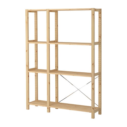 IKEA IVAR 2 section shelving unit Model Image