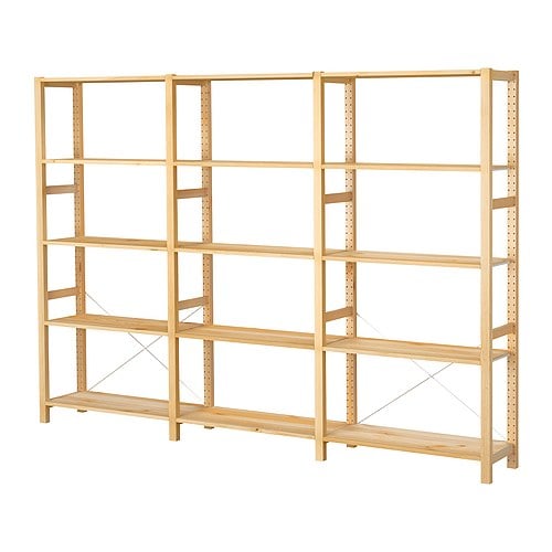 IKEA IVAR 3 section shelving unit Model Image