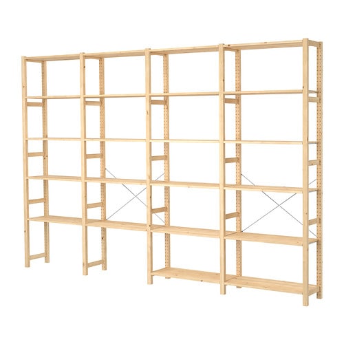 IKEA IVAR 4 section shelving unit Model Image