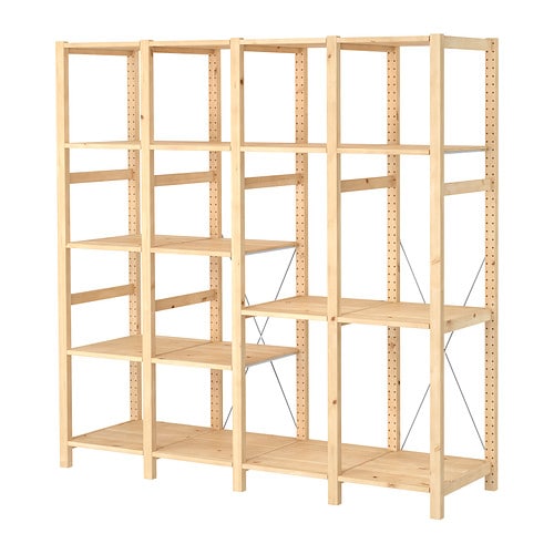 IKEA IVAR 4 section shelving unit Model Image