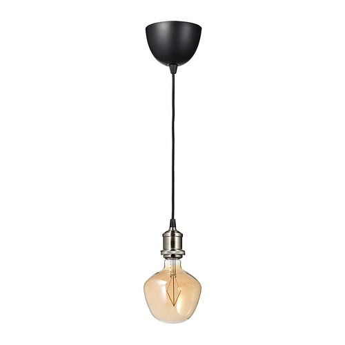 IKEA JÄLLBY / MOLNART pendant lamp with LED bulb Model Image