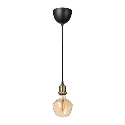 IKEA JÄLLBY / MOLNART pendant lamp with LED bulb Model Image