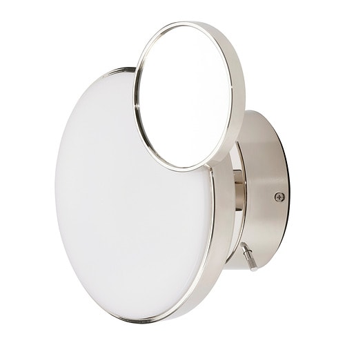 IKEA KABOMBA LED wall lamp with mirror Model Image