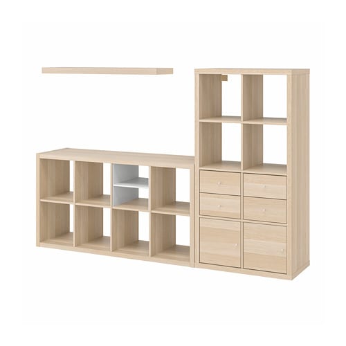 IKEA KALLAX / LACK storage combination with shelf Model Image