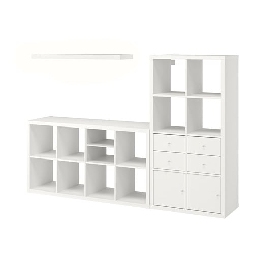 IKEA KALLAX / LACK storage combination with shelf Model Image