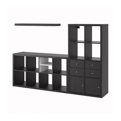 IKEA KALLAX / LACK storage combination with shelf Model Image