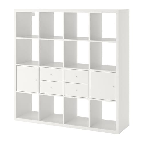 IKEA KALLAX shelf unit with 4 inserts Model Image