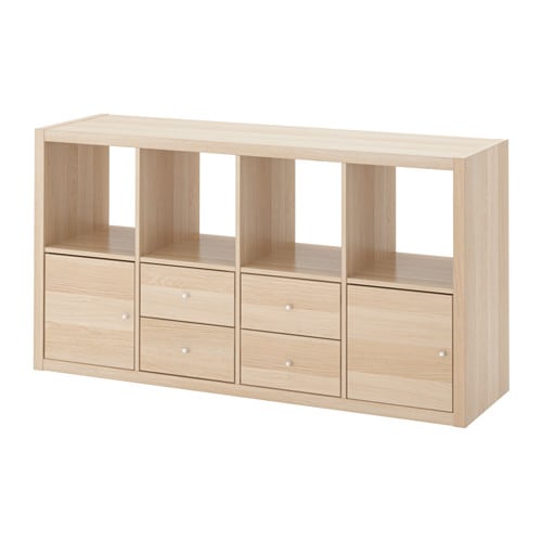 IKEA KALLAX shelf unit with 4 inserts Model Image