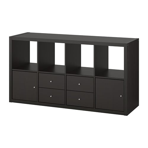 IKEA KALLAX shelf unit with 4 inserts Model Image