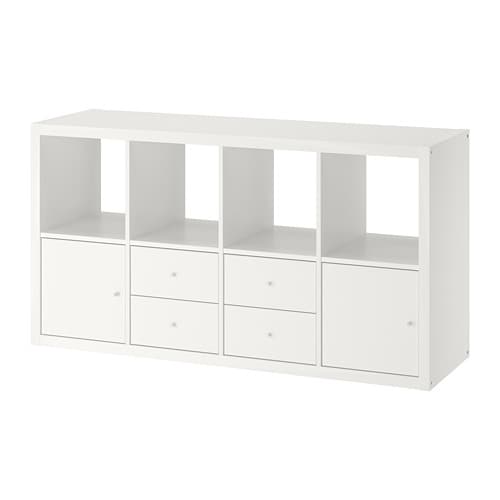 IKEA KALLAX shelf unit with 4 inserts Model Image