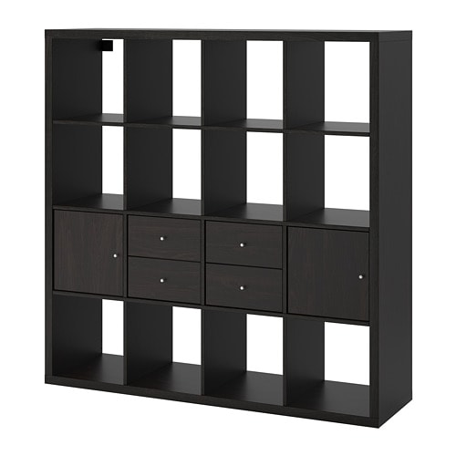 IKEA KALLAX shelf unit with 4 inserts Model Image