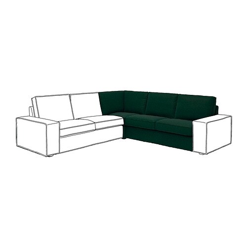 IKEA KIVIK corner section Model Image