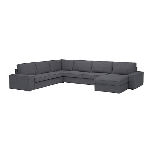 IKEA KIVIK sectional 6-seat crn/chaise Model Image