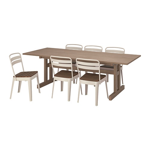 IKEA KLIMPFJÄLL / NORRMANSÖ table and 6 chairs Model Image