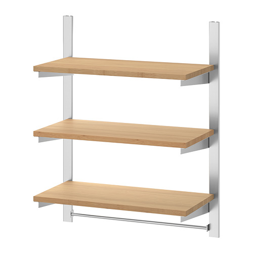 IKEA KUNGSFORS suspension rail w shelves and rail Model Image