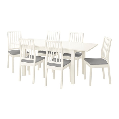 IKEA LANEBERG / EKEDALEN table and 6 chairs Model Image