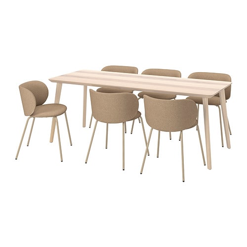 IKEA LISABO / KRYLBO table and 6 chairs Model Image