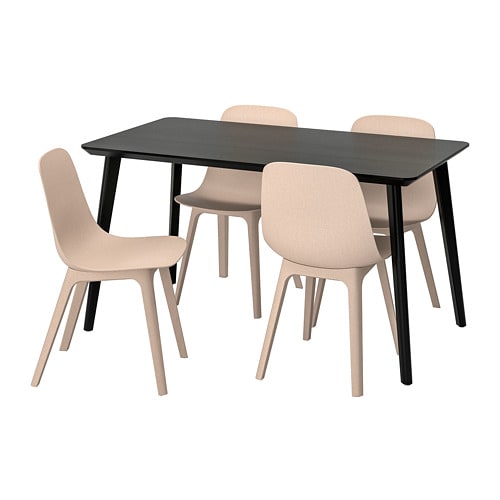 IKEA LISABO / ODGER table and 4 chairs Model Image