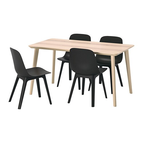 IKEA LISABO / ODGER table and 4 chairs Model Image