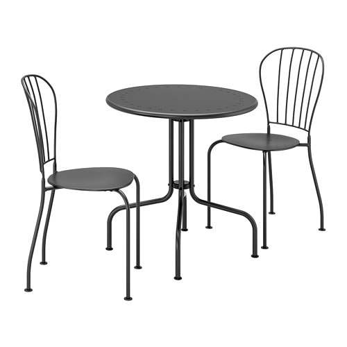 IKEA LÄCKÖ table+2 chairs, outdoor Model Image