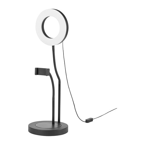 IKEA LÅNESPELARE ring lamp with phone holder Model Image