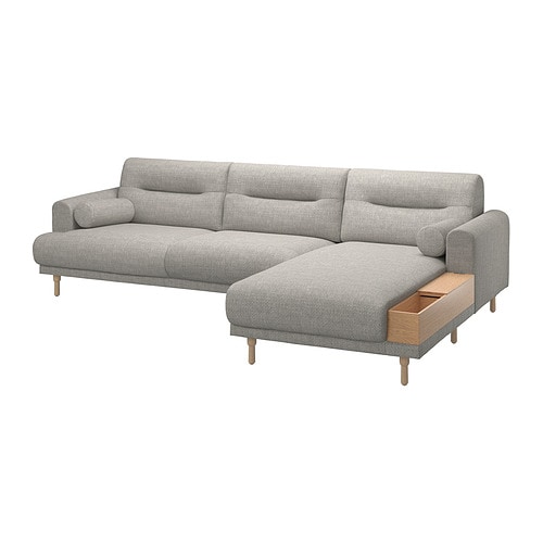 IKEA LÅNGARYD sofa w chaise, right Model Image