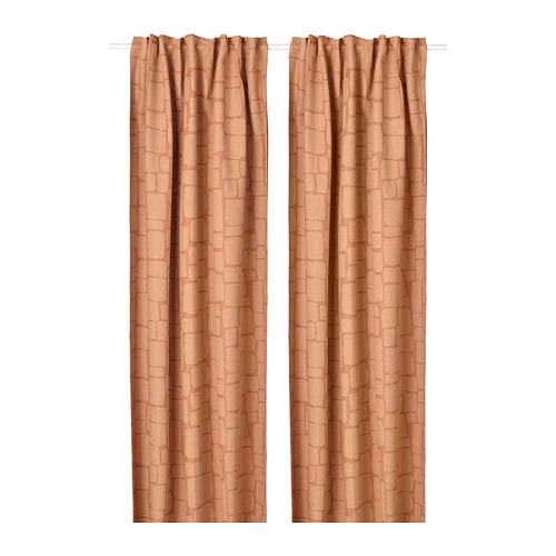 IKEA LÖNNSTÄVMAL black-out curtains, 1 pair Model Image