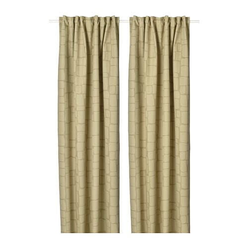 IKEA LÖNNSTÄVMAL black-out curtains, 1 pair Model Image