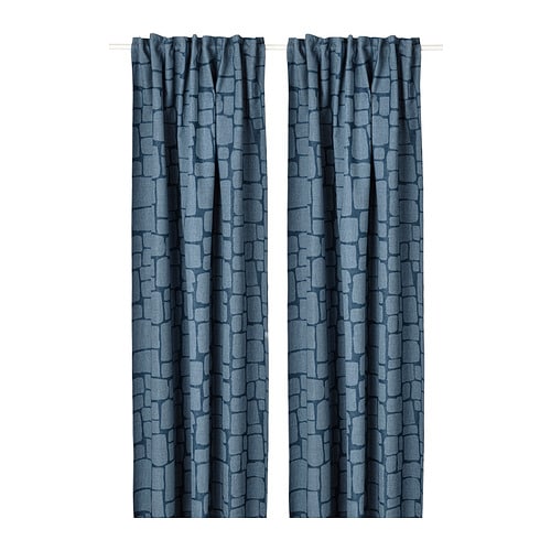 IKEA LÖNNSTÄVMAL black-out curtains, 1 pair Model Image