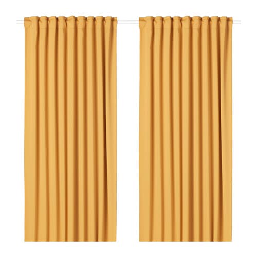 IKEA MAJGULL room darkening curtains, 1 pair Model Image