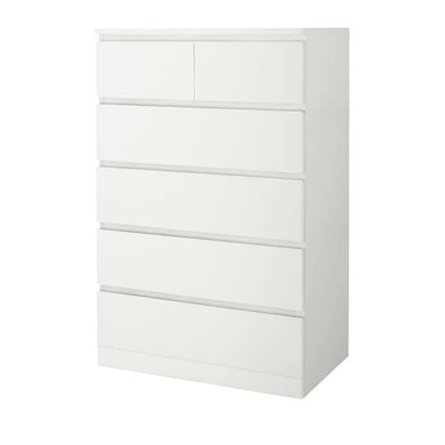 IKEA MALM 6-drawer chest Model Image