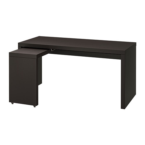 IKEA MALM desk with pull-out panel Model Image