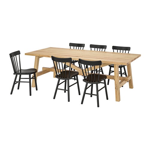 IKEA MÖCKELBY / NORRARYD table and 6 chairs Model Image