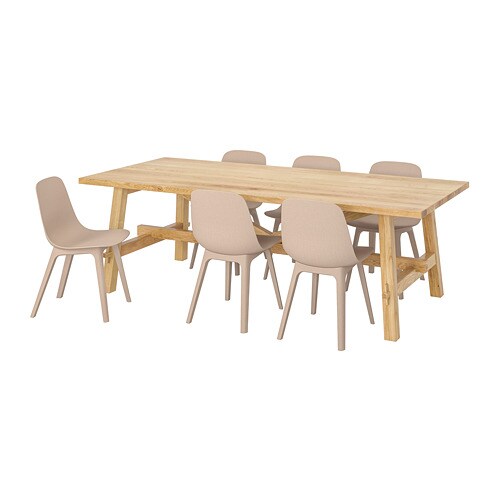 IKEA MÖCKELBY / ODGER table and 6 chairs Model Image