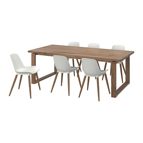 IKEA MÖRBYLÅNGA / GRÖNSTA table and 6 chairs Model Image