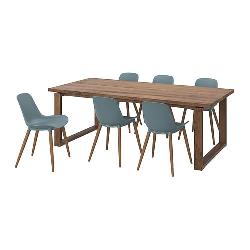 IKEA MÖRBYLÅNGA / GRÖNSTA table and 6 chairs Model Image