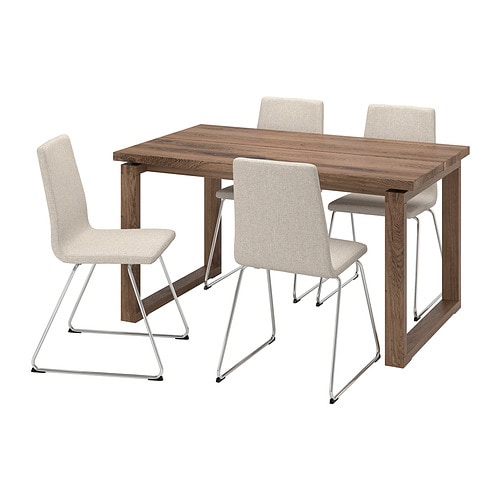 IKEA MÖRBYLÅNGA / LILLÅNÄS table and 4 chairs Model Image