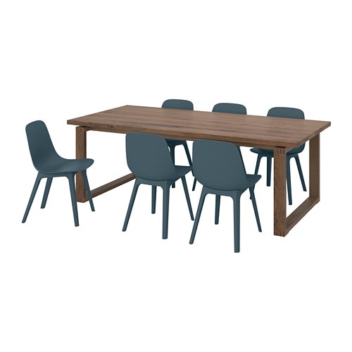 IKEA MÖRBYLÅNGA / ODGER table and 6 chairs Model Image