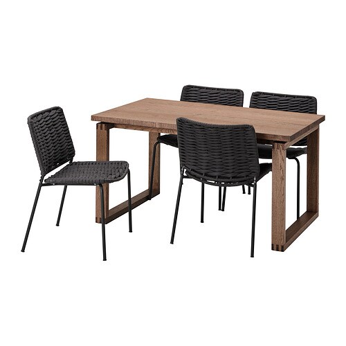 IKEA MÖRBYLÅNGA / TEGELÖN table and 4 chairs Model Image