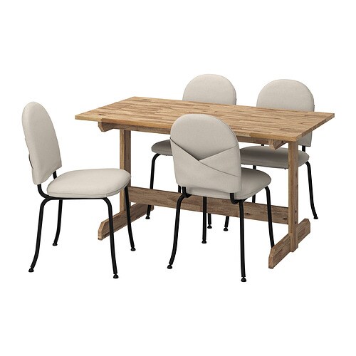 IKEA NACKANÄS / EBBALYCKE table and 4 chairs Model Image