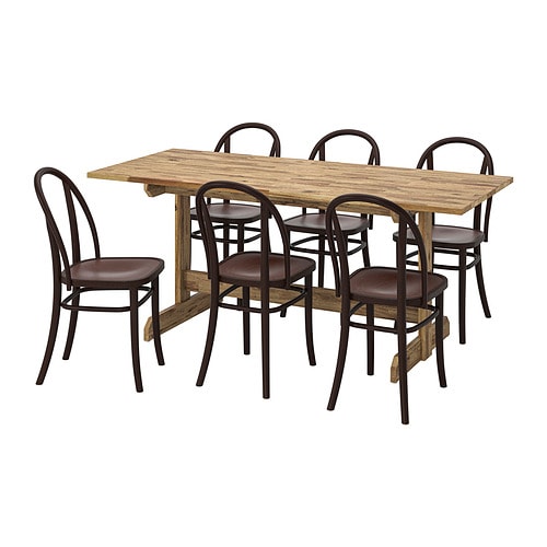 IKEA NACKANÄS / SKOGSBO table and 6 chairs Model Image