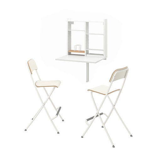 IKEA NORBERG / FRANKLIN table and 2 chairs Model Image