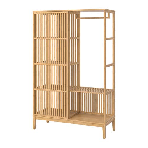 IKEA NORDKISA open wardrobe with sliding door Model Image