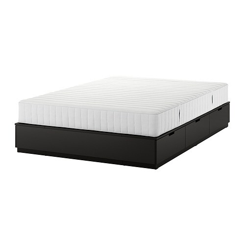 IKEA NORDLI bed frame with storage and mattress Model Image