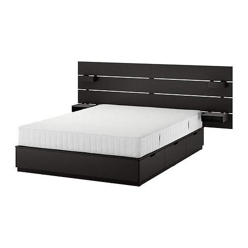 IKEA NORDLI bed frame with storage and mattress Model Image