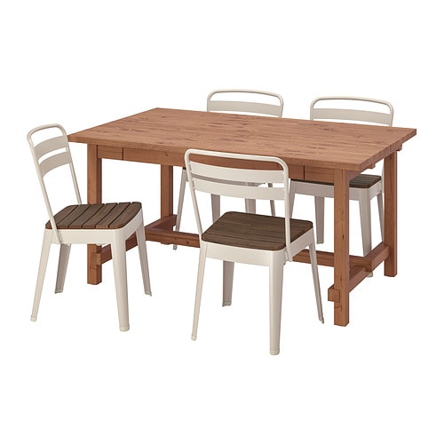 IKEA NORDVIKEN / NORRMANSÖ table and 4 chairs Model Image