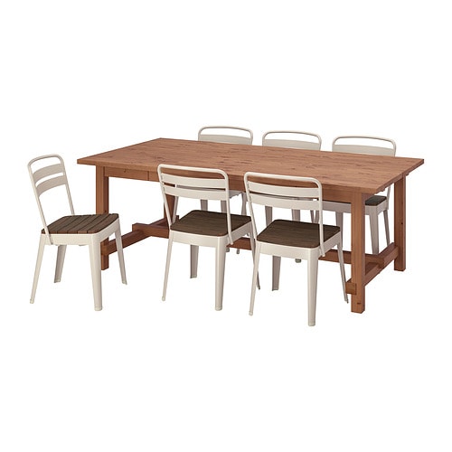 IKEA NORDVIKEN / NORRMANSÖ table and 6 chairs Model Image