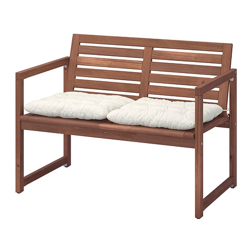 IKEA NÄMMARÖ bench with backrest and cushions Model Image